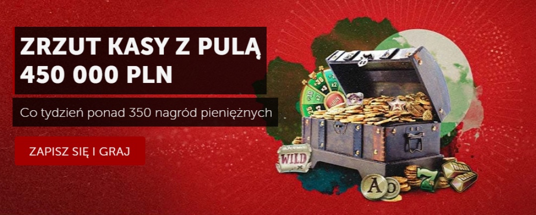 Loteria kasyna betsafe na slotach microgaming zrzut kasy z pula 450 000 pln