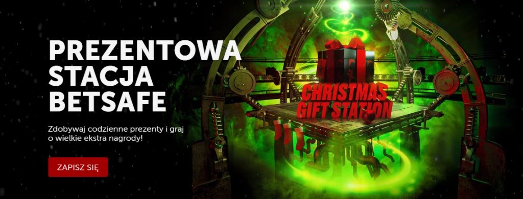 Prezentowa stacja Betsafe to codzienna lista promocji świątecznych w Betsafe
